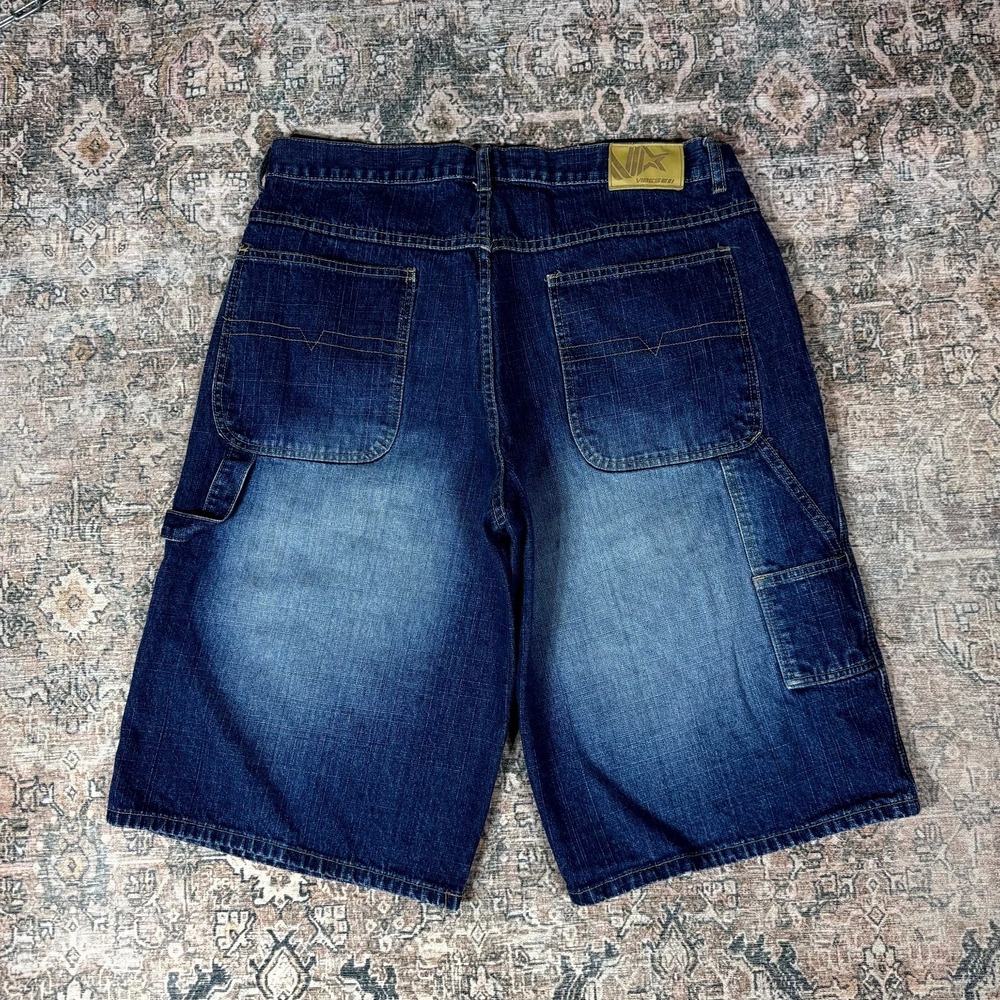 VTG Y2K  Jorts Men's 36 Blue Denim Carpenter Faded